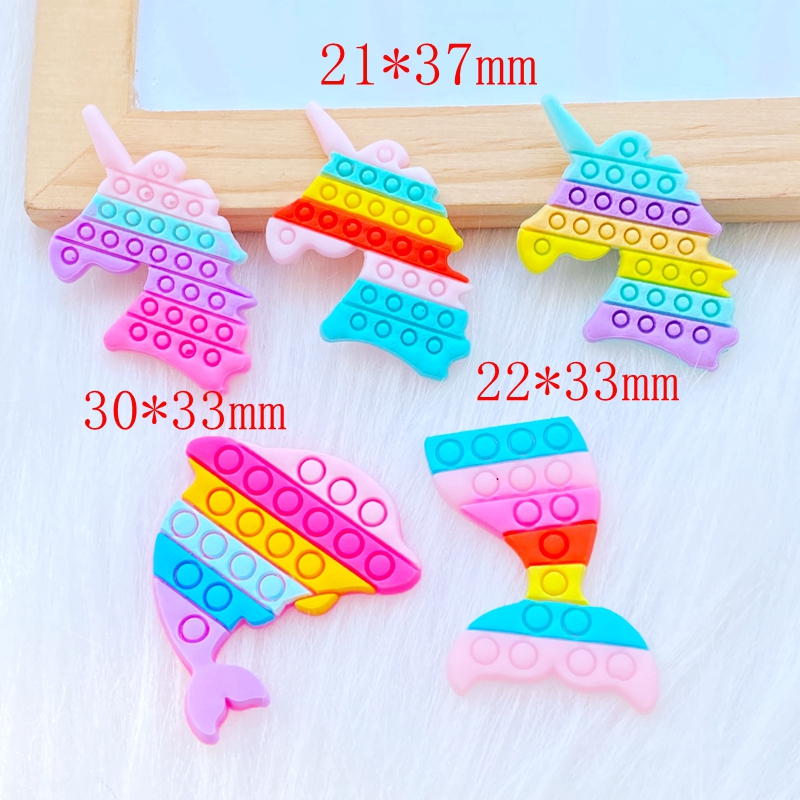 20Pcs New Cute Fishtail Unicor - Embellishment Glue Craft avaliação e preço
