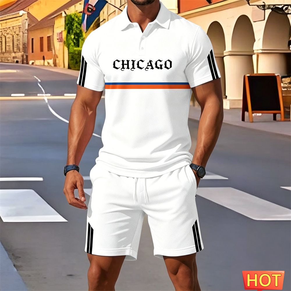 Summer man 2 piece outfits Men - Embellish Knit avaliação e preço
