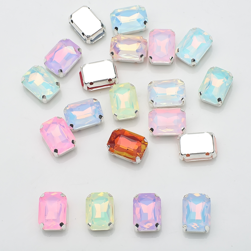 10 Pcs 10x14mm Sew On Rhinesto - Sew On Rhinestone avaliação e preço