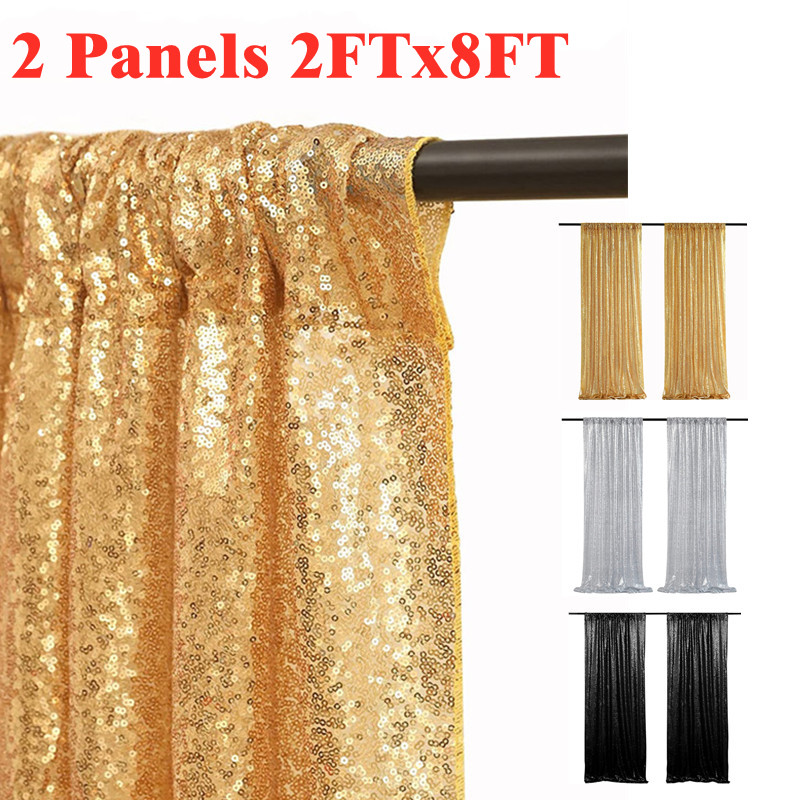 Gold/Silvery Sequin Backdrop C - Sequin Fabric Panel avaliação e preço