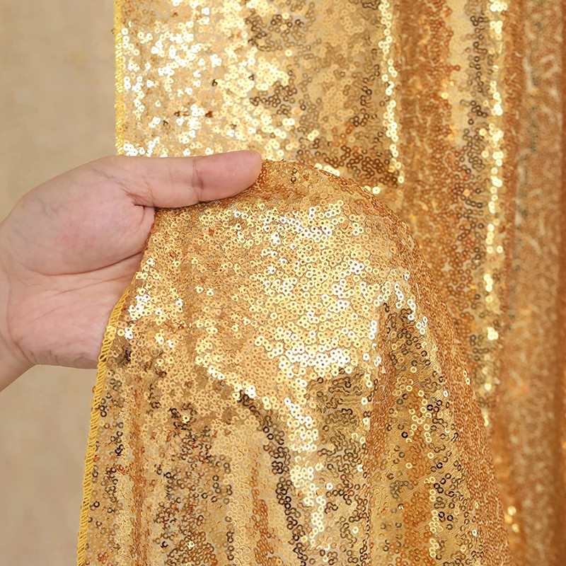 Gold/Silvery Sequin Backdrop C - Sequin Fabric Panel avaliação e preço