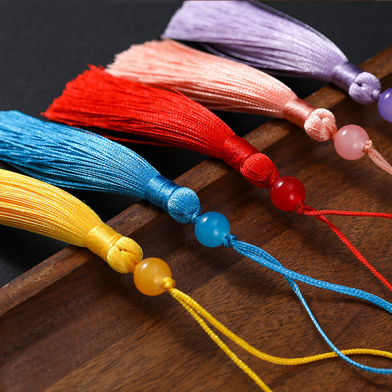 10/5Pcs Polyester Silk Tassel  - Beaded Trim Fringe avaliação e preço