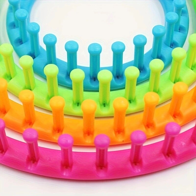 4 Size Round Plastic Scarf Kni - Pom Pom Maker Tool avaliação e preço