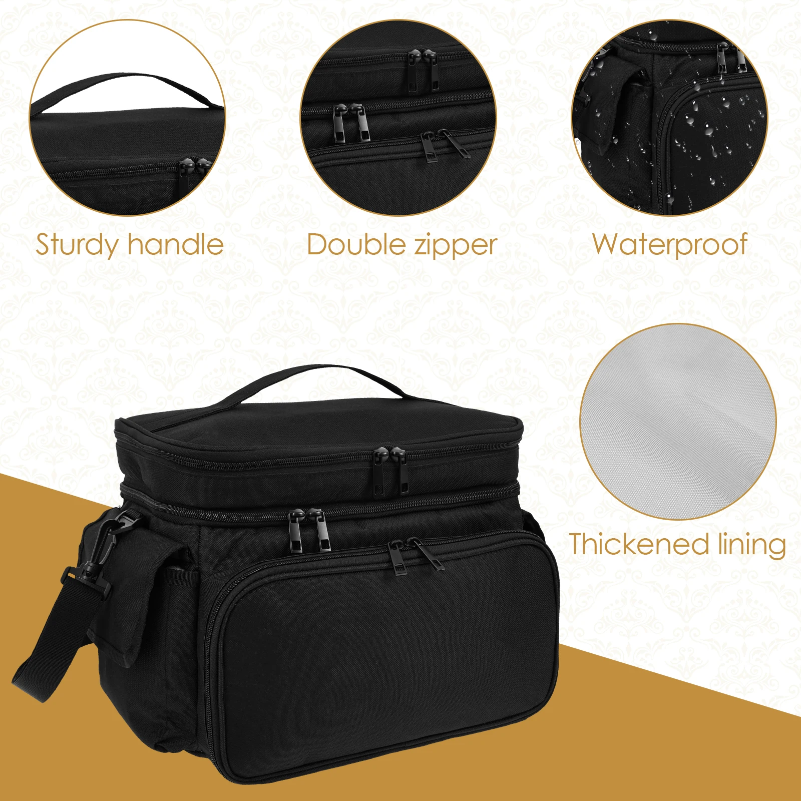 Large Sewing Bag Wool Knitting - Craft Embellishment Storage avaliação e preço