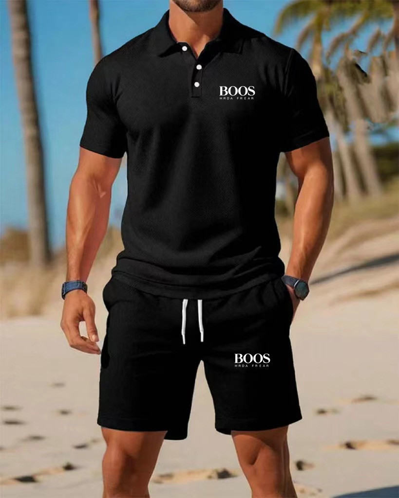 New men's business casual shor - Embellish Knit avaliação e preço