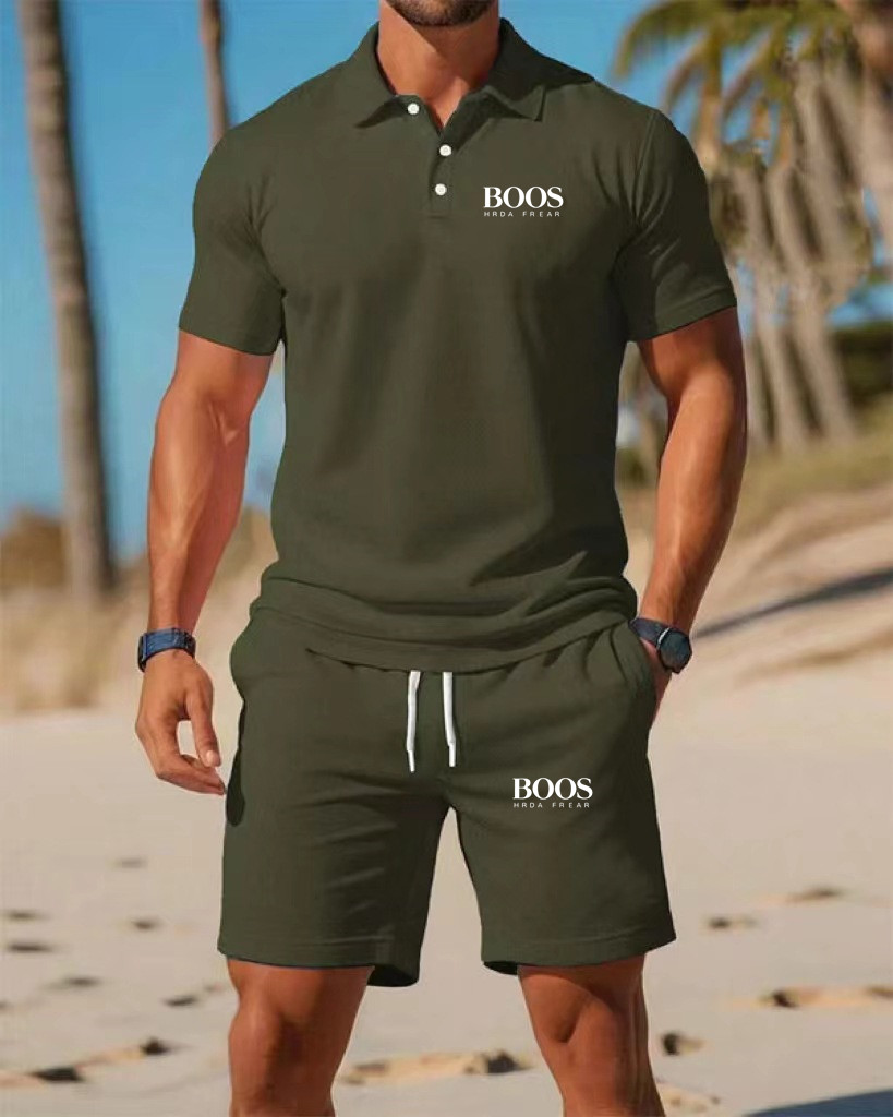 New men's business casual shor - Embellish Knit avaliação e preço