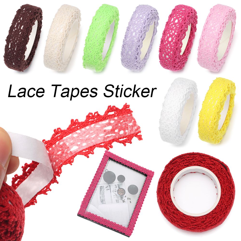 2Yards/pc Lace Tapes Sticker S - Lace Ribbon Trim avaliação e preço