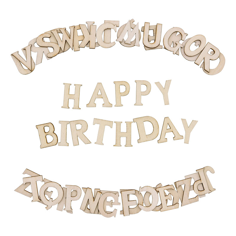100pcs Letters Wooden Alphabet - Embellish Craft avaliação e preço