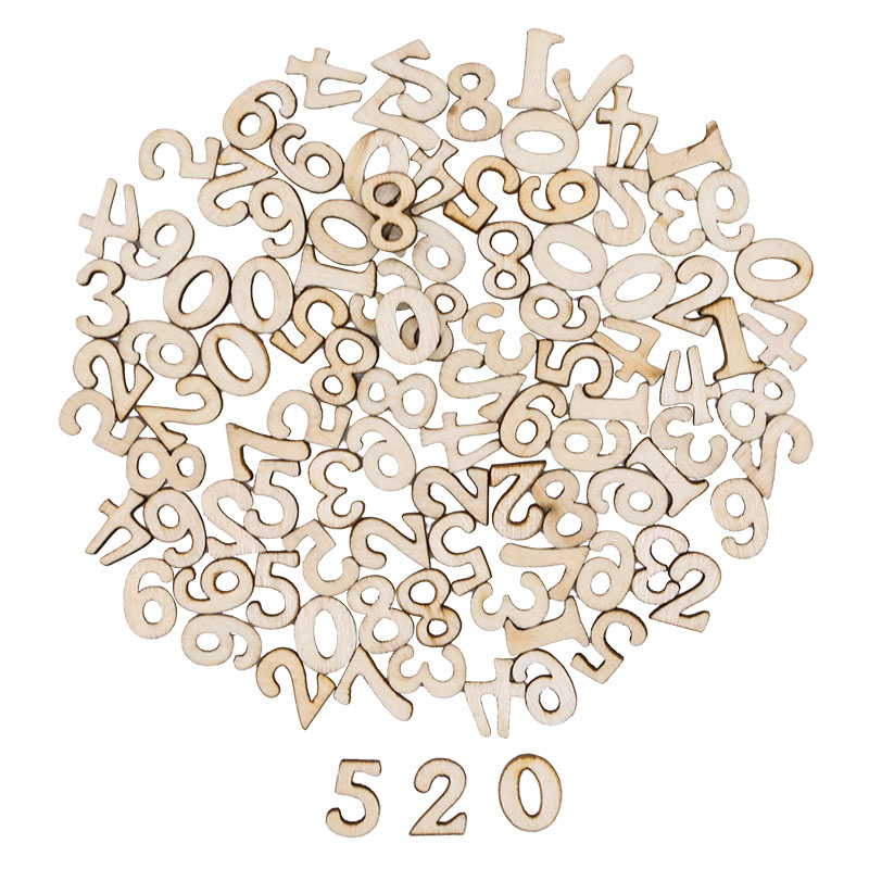 100pcs Letters Wooden Alphabet - Embellish Craft avaliação e preço
