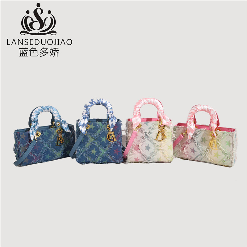 Y2K Women's New Denim Star Han - Craft Embellishment Storage avaliação e preço