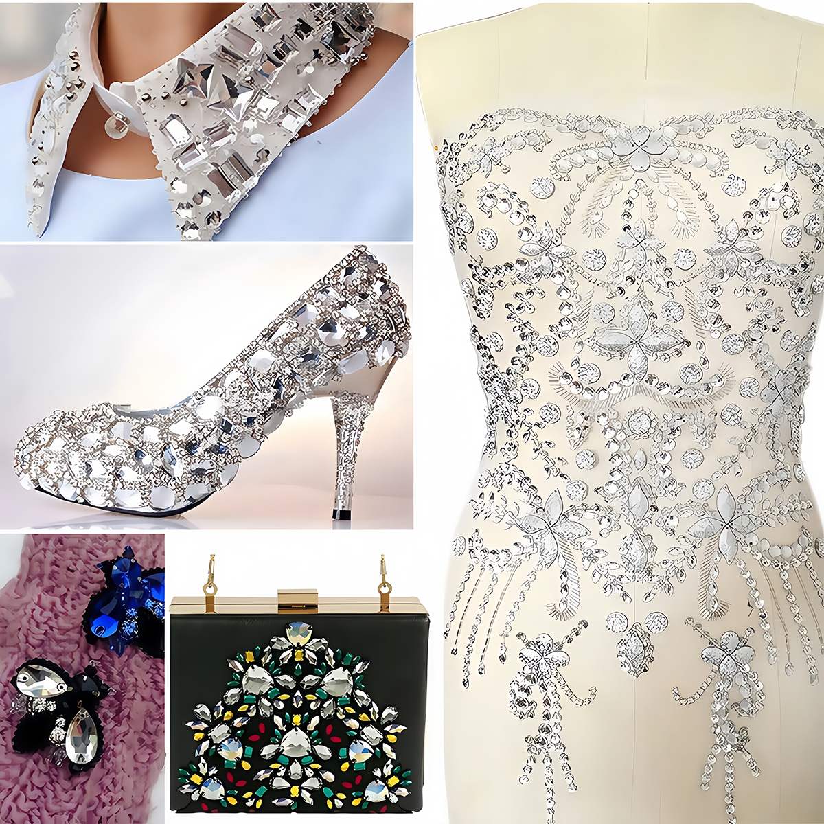 S Shape Sew On Rhinestone Crys - Sew On Rhinestone avaliação e preço