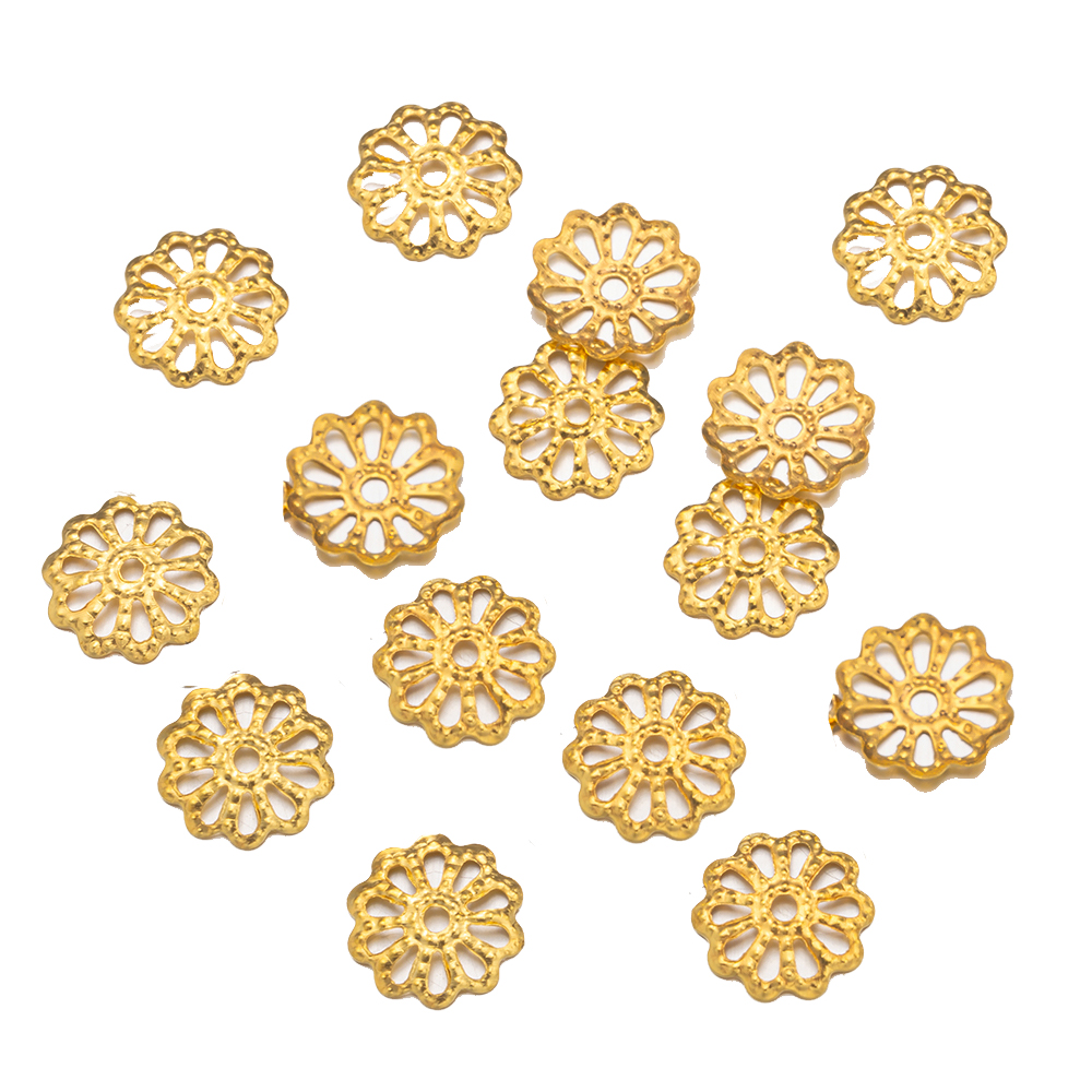 200pcs 7/9mm Filigree Flower H - Embellishment Crafts avaliação e preço