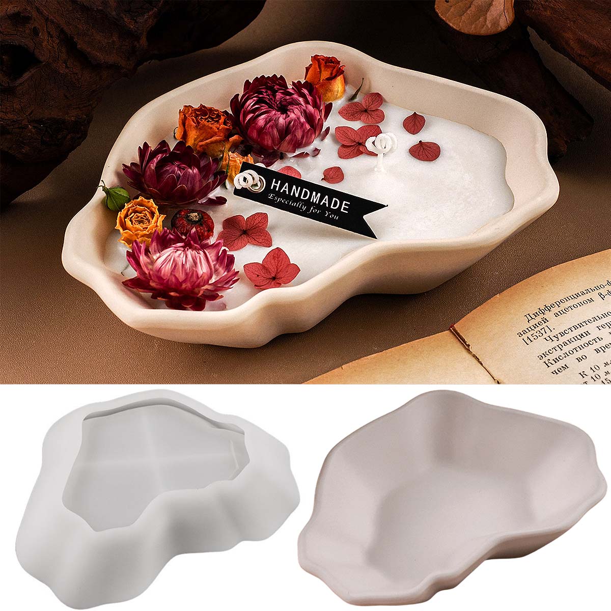 Irregular Candle Bowl Silicone - Craft Embellishment Storage avaliação e preço