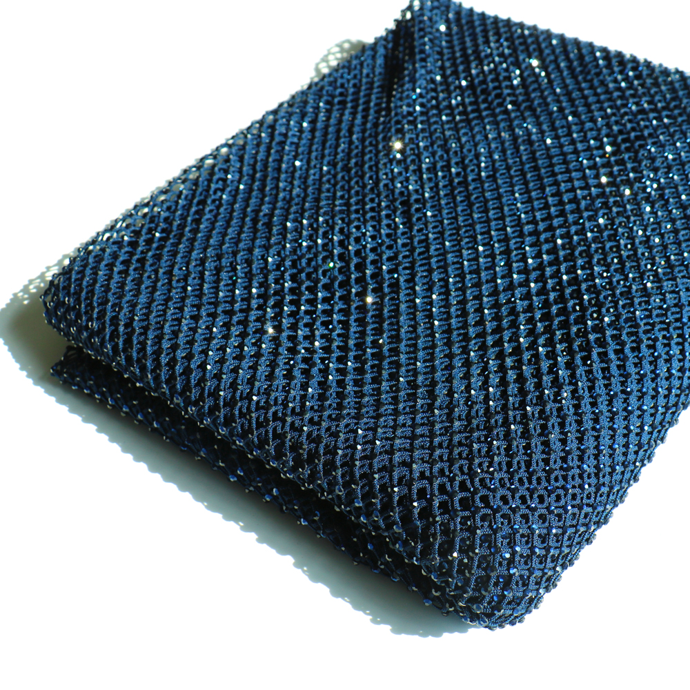 SS10 Rhinestones Mesh Navy Col - Sew On Rhinestone avaliação e preço