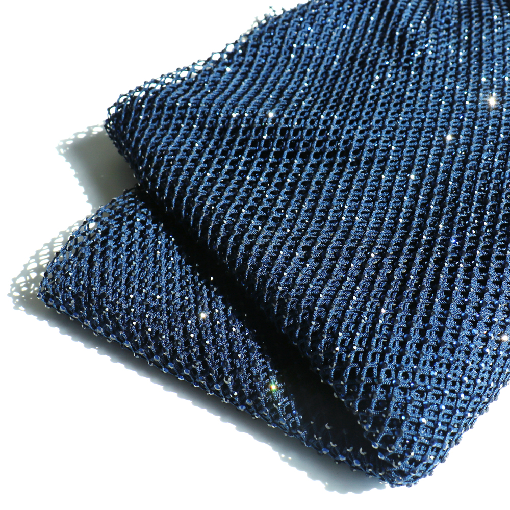 SS10 Rhinestones Mesh Navy Col - Sew On Rhinestone avaliação e preço