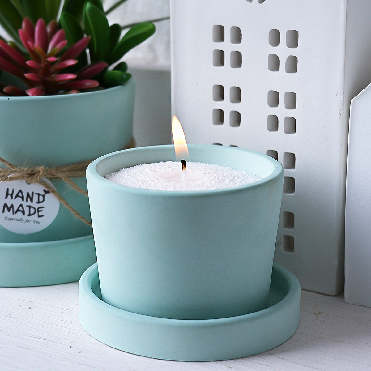 Round Candle Jar Silicone Mold - Craft Embellishment Storage avaliação e preço