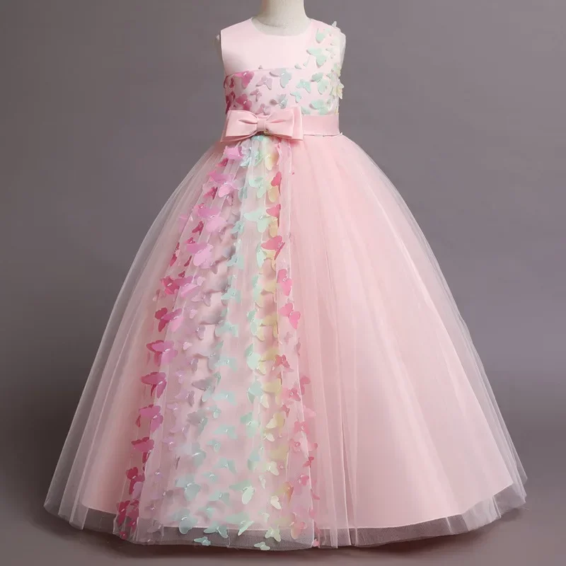 Fashion Bow Flower Girl Dresse - Lace Ribbon Trim avaliação e preço