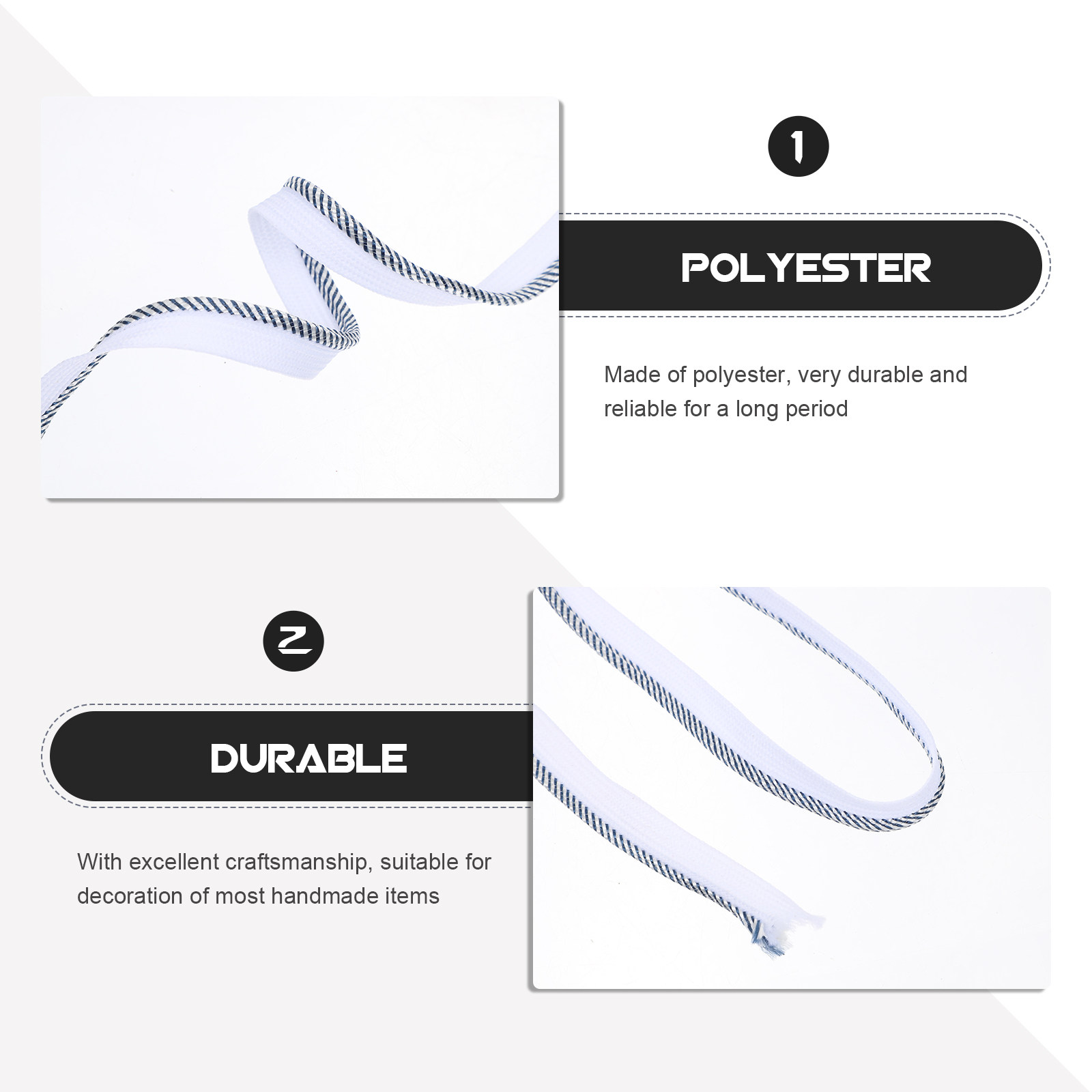 Polyester Twisted Cord Trim 1  - Cord Trim Twisted avaliação e preço