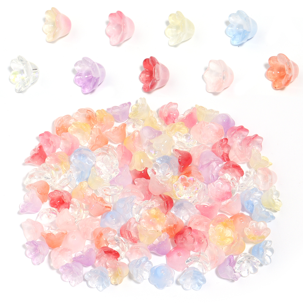 50pcs 12x7.5mm Colorful Lily o - Embellishment Crafts avaliação e preço