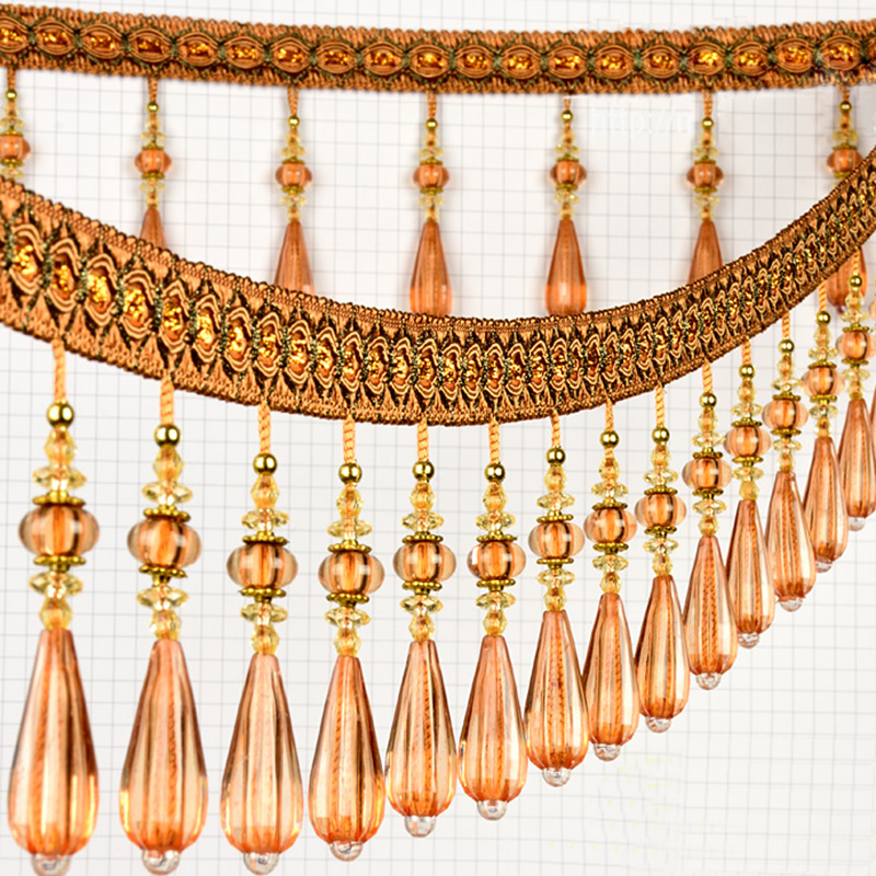 1M Crystal Pendant Tassel Drop - Beaded Trim Fringe avaliação e preço