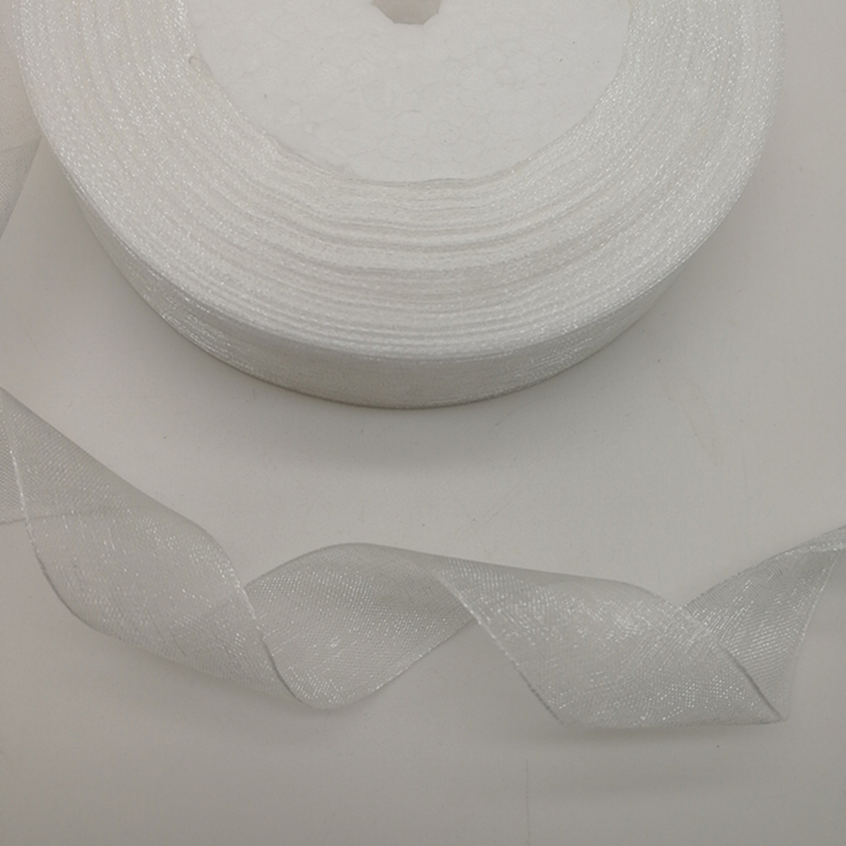 Hot 10mm 50Yards Spool Satin E - Organza Ribbon Spool avaliação e preço