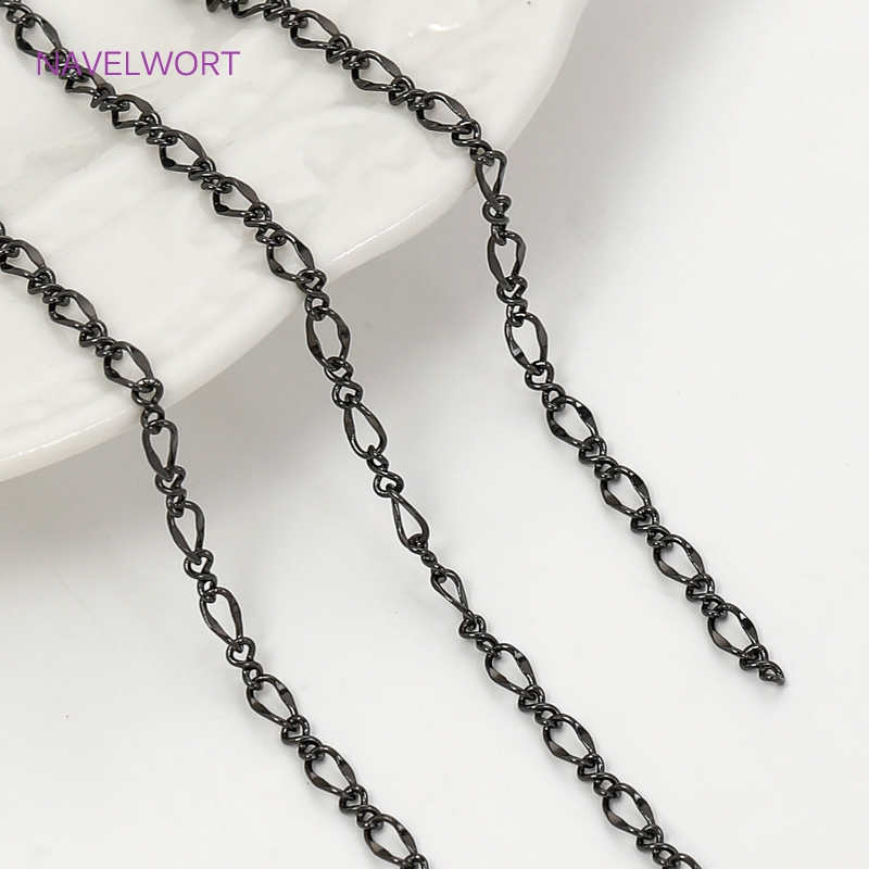 Black Color Oval Thin Chains F - Embroidery Craft avaliação e preço