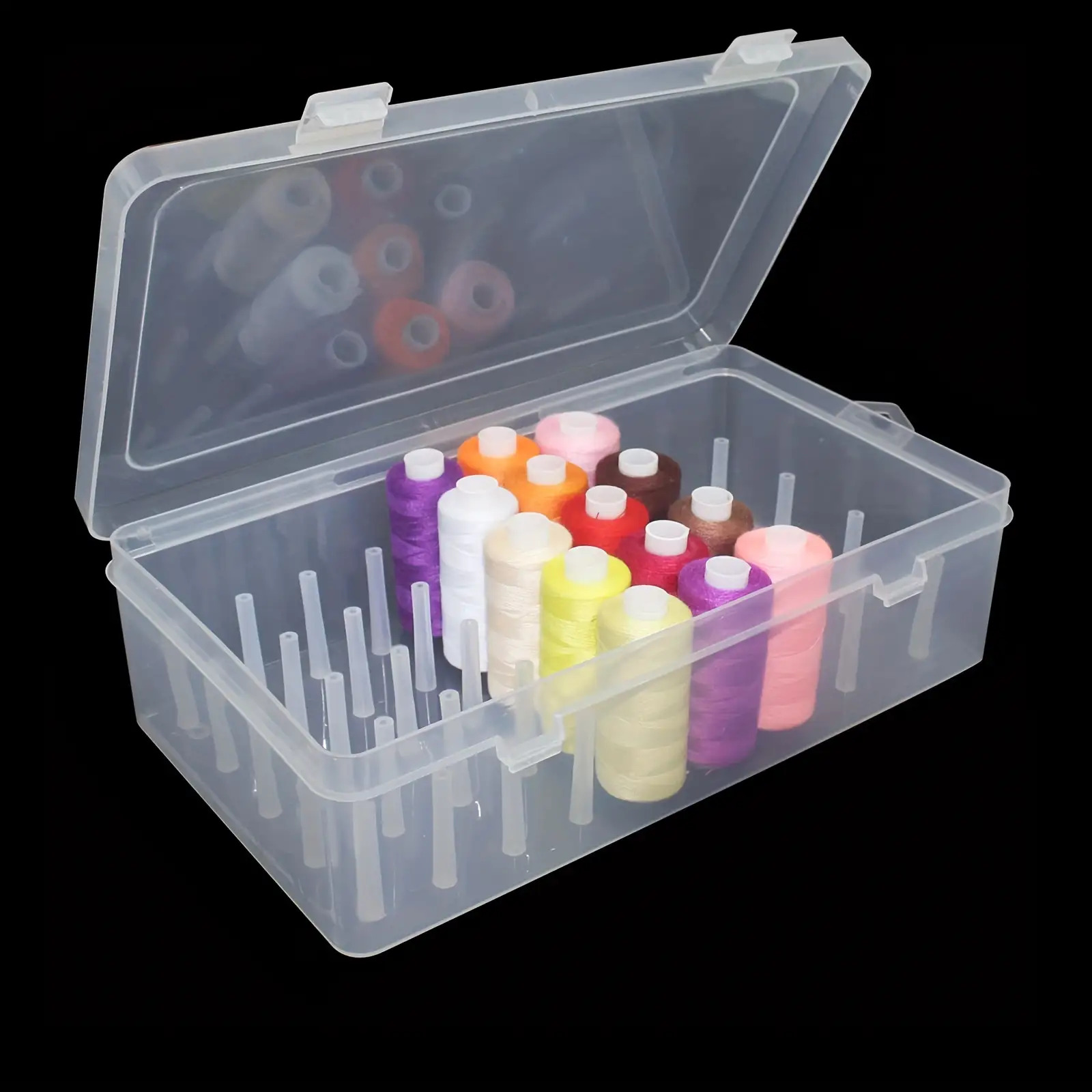 Clear Plastic Sewing Thread St - Craft Embellishment Storage avaliação e preço