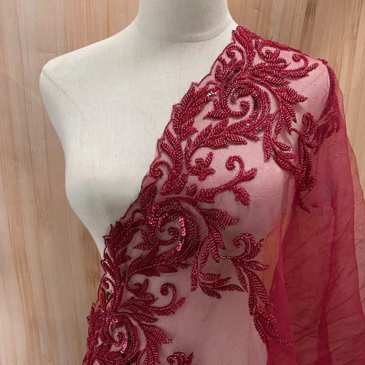 Beaded Embroidery Lace Trim wi - Beaded Trim Fringe avaliação e preço