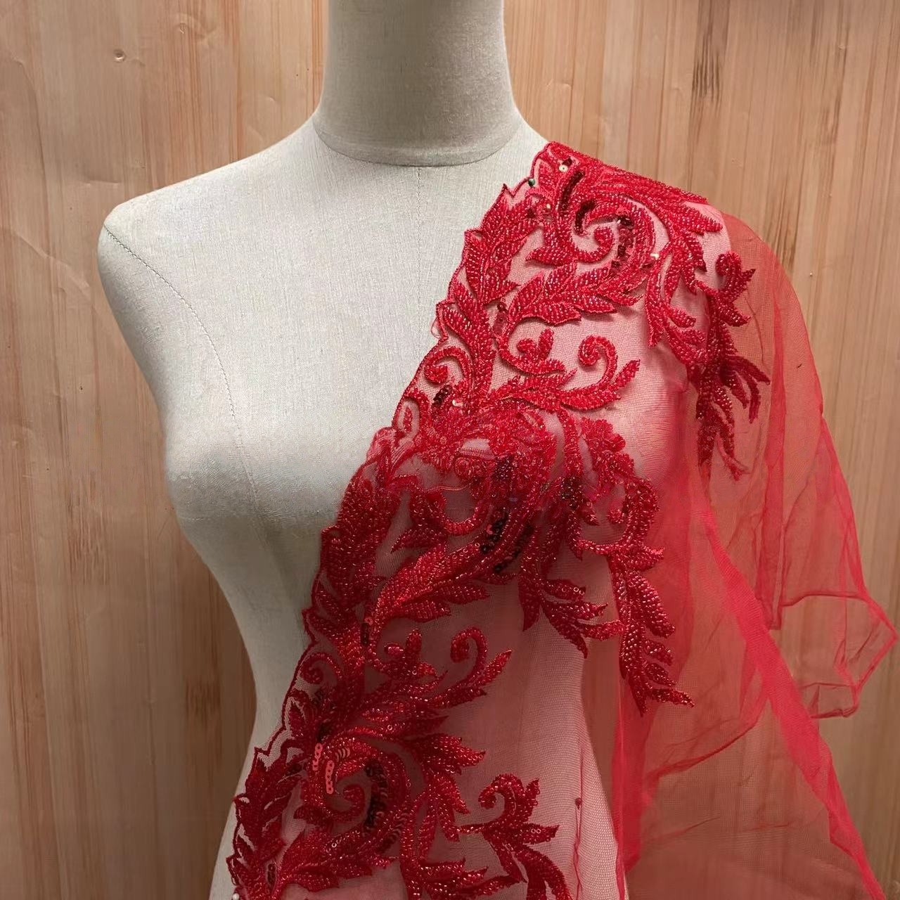 Beaded Embroidery Lace Trim wi - Beaded Trim Fringe avaliação e preço