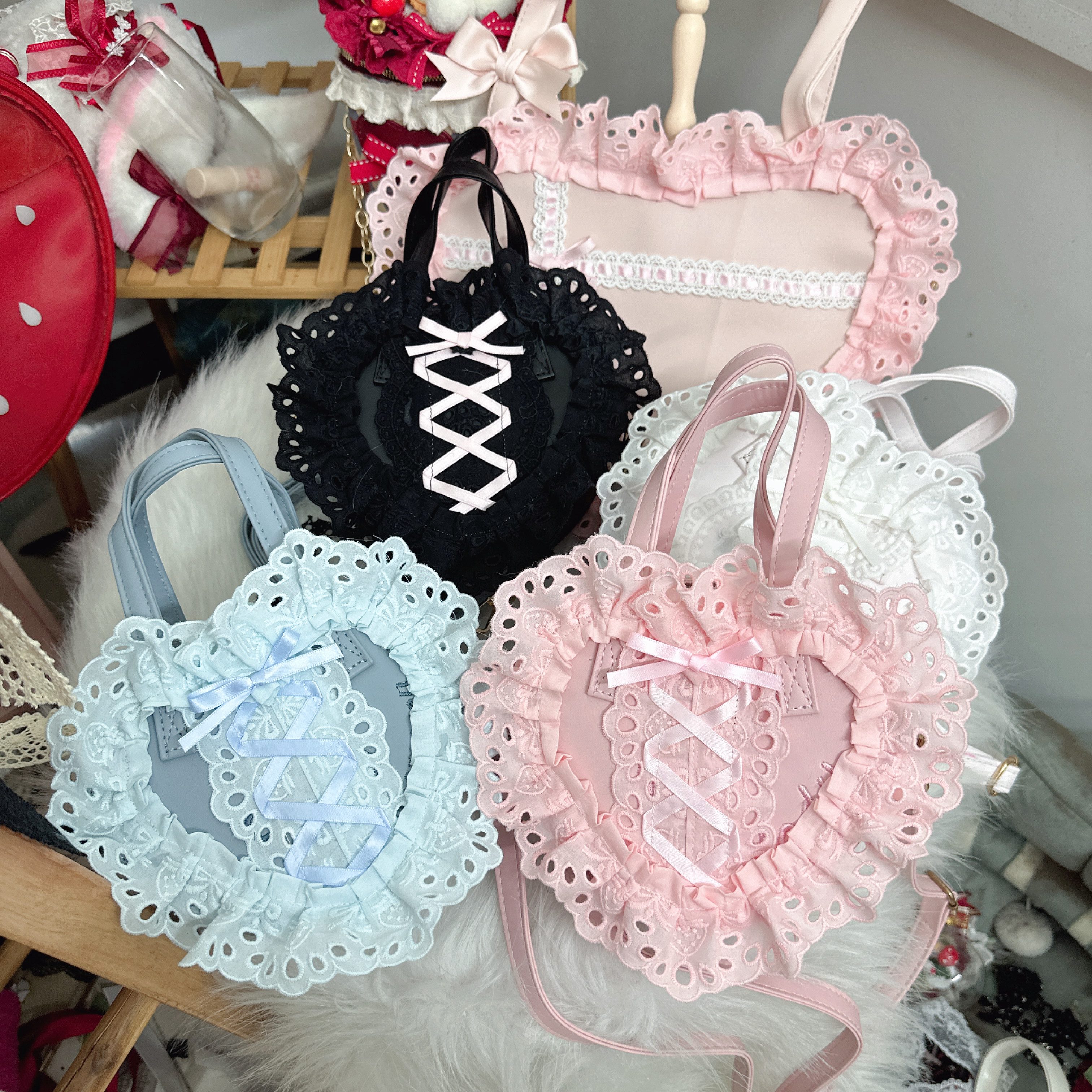 Japanese Daily Out Dating Loli - Lace Ribbon Trim avaliação e preço