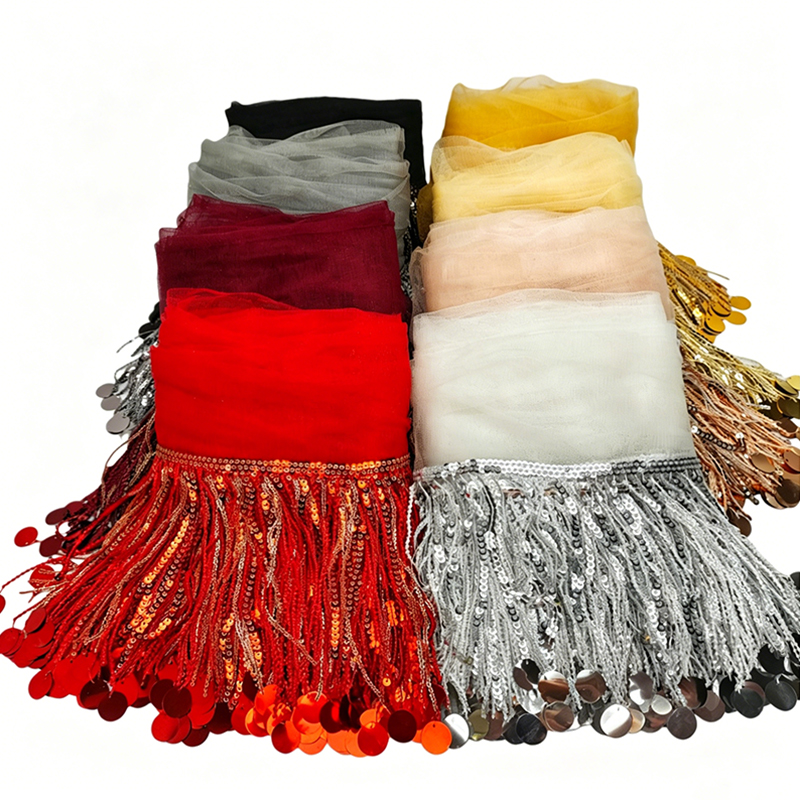 10 Yards Sequins Tassel Lace T - Lace Ribbon Trim avaliação e preço