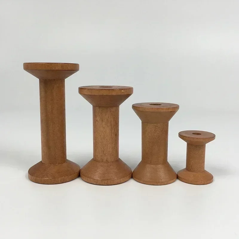 1Pc Vintage Wooden Spools DIY  - Organza Ribbon Spool avaliação e preço