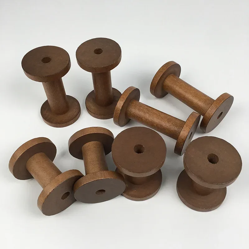 1Pc Vintage Wooden Spools DIY  - Organza Ribbon Spool avaliação e preço