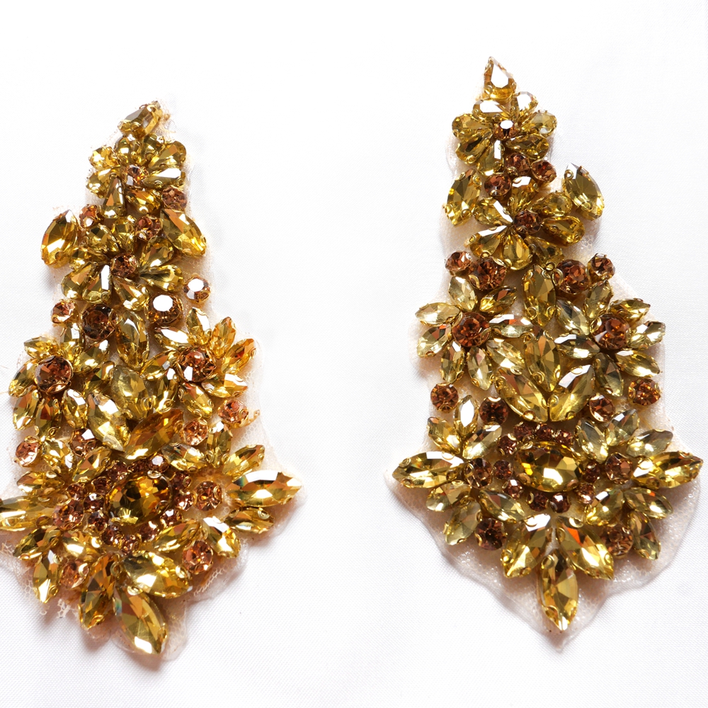 HelluyerDc gold,champgane,silv - Sew On Rhinestone avaliação e preço