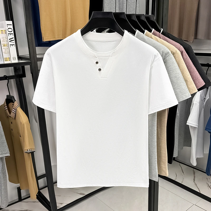 Men's Minimalist Henley Neck T - Embellish Knit avaliação e preço