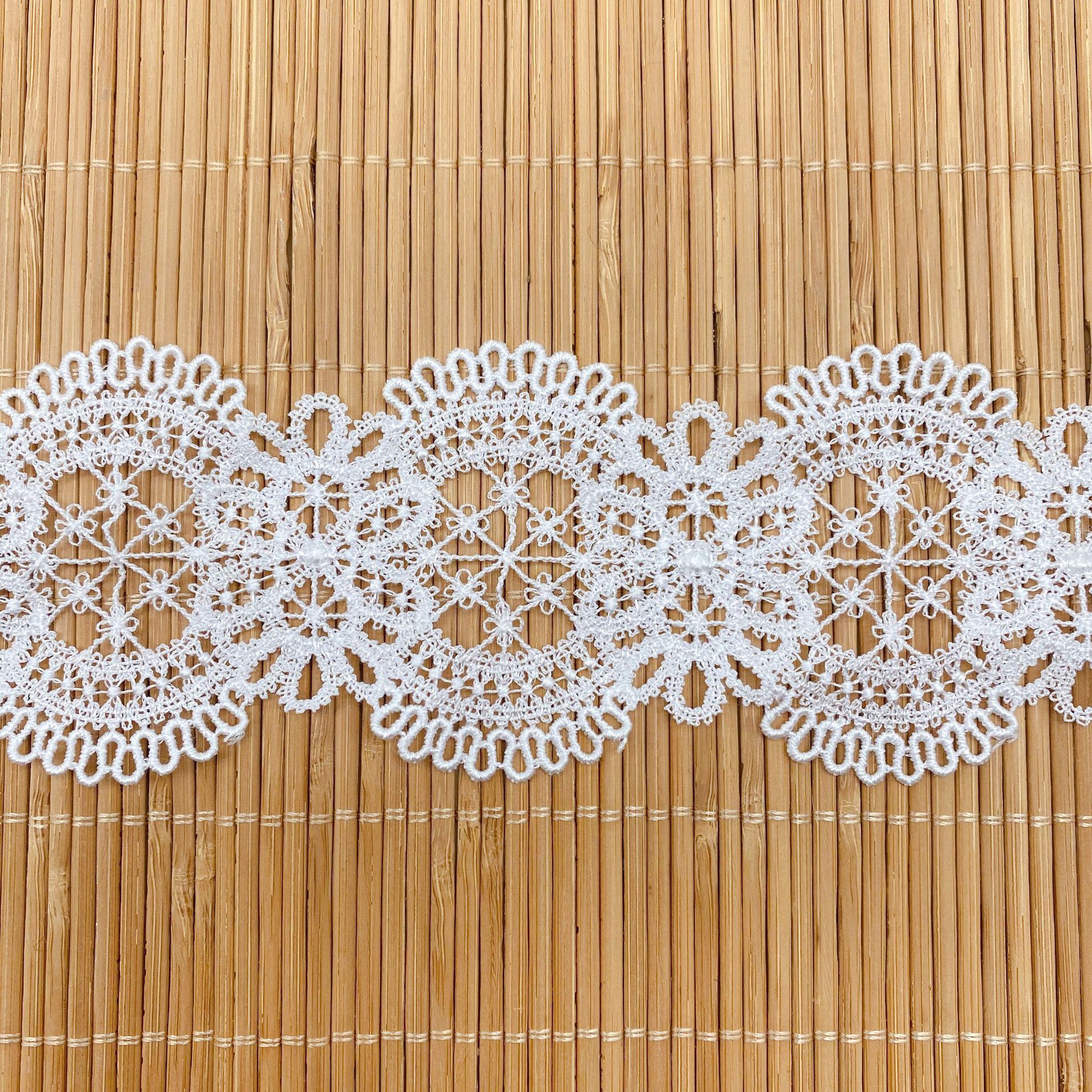 Hollow Flower Embroidered Lace - Lace Ribbon Trim avaliação e preço