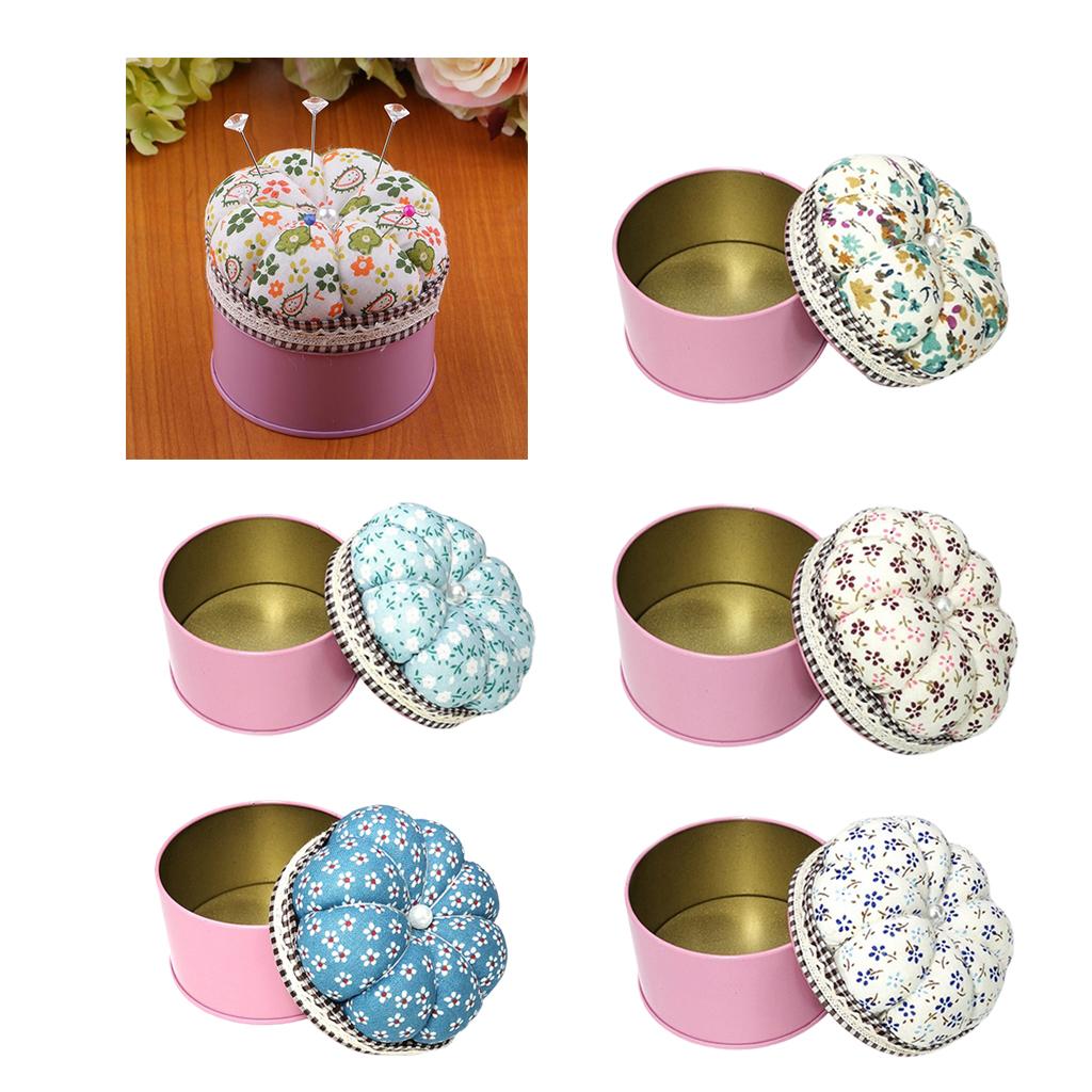 Cloth Pincushion with Storage  - Craft Embellishment Storage avaliação e preço