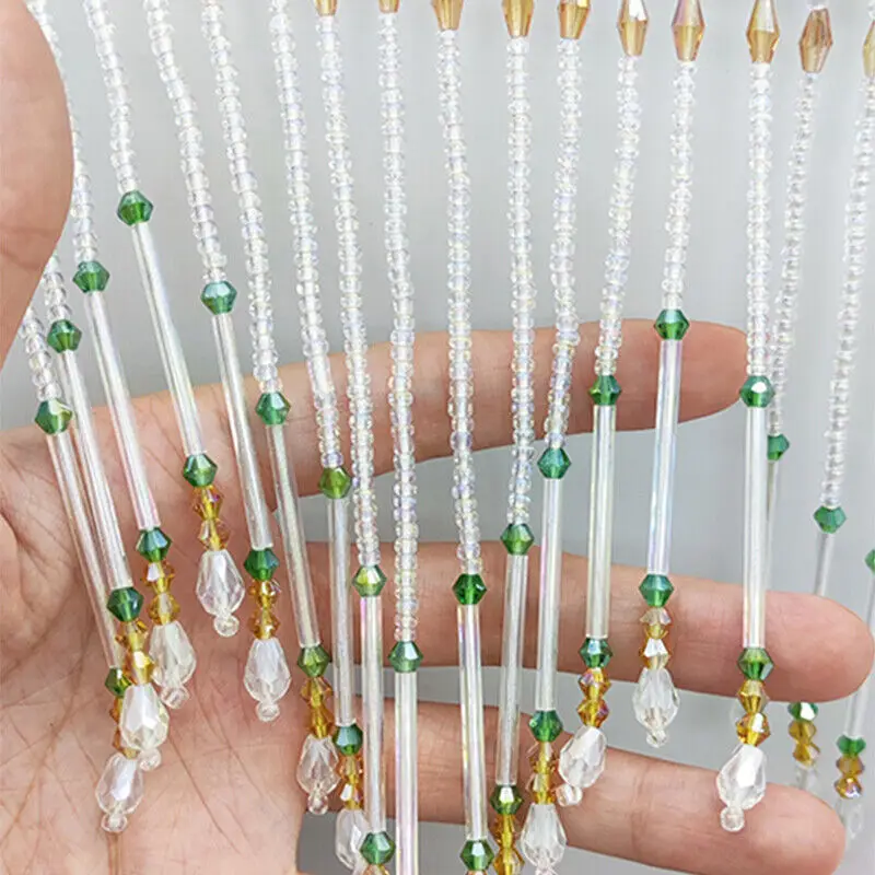 Glass Tube Fringe Tassel 16cm  - Beaded Trim Fringe avaliação e preço
