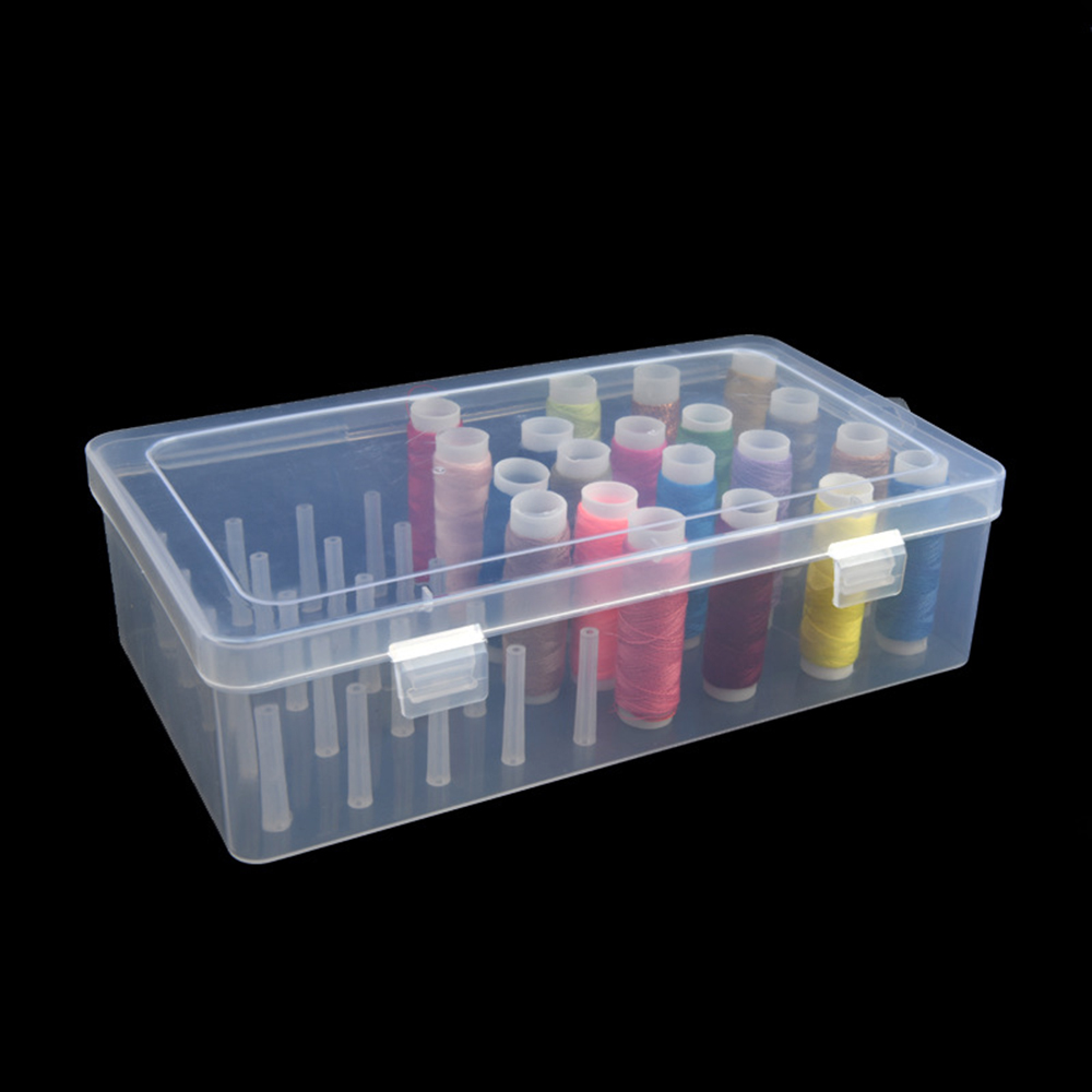 New Sewing Thread Box 42 Piece - Craft Embellishment Storage avaliação e preço
