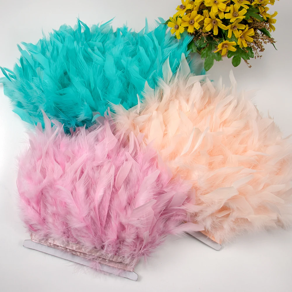 1M Natural Turkey Feathers Tri - Feather Trim Marabou avaliação e preço