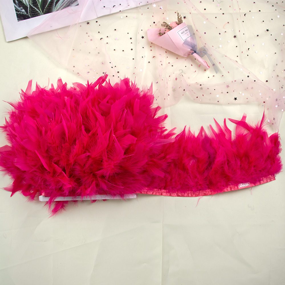 1M Natural Turkey Feathers Tri - Feather Trim Marabou avaliação e preço