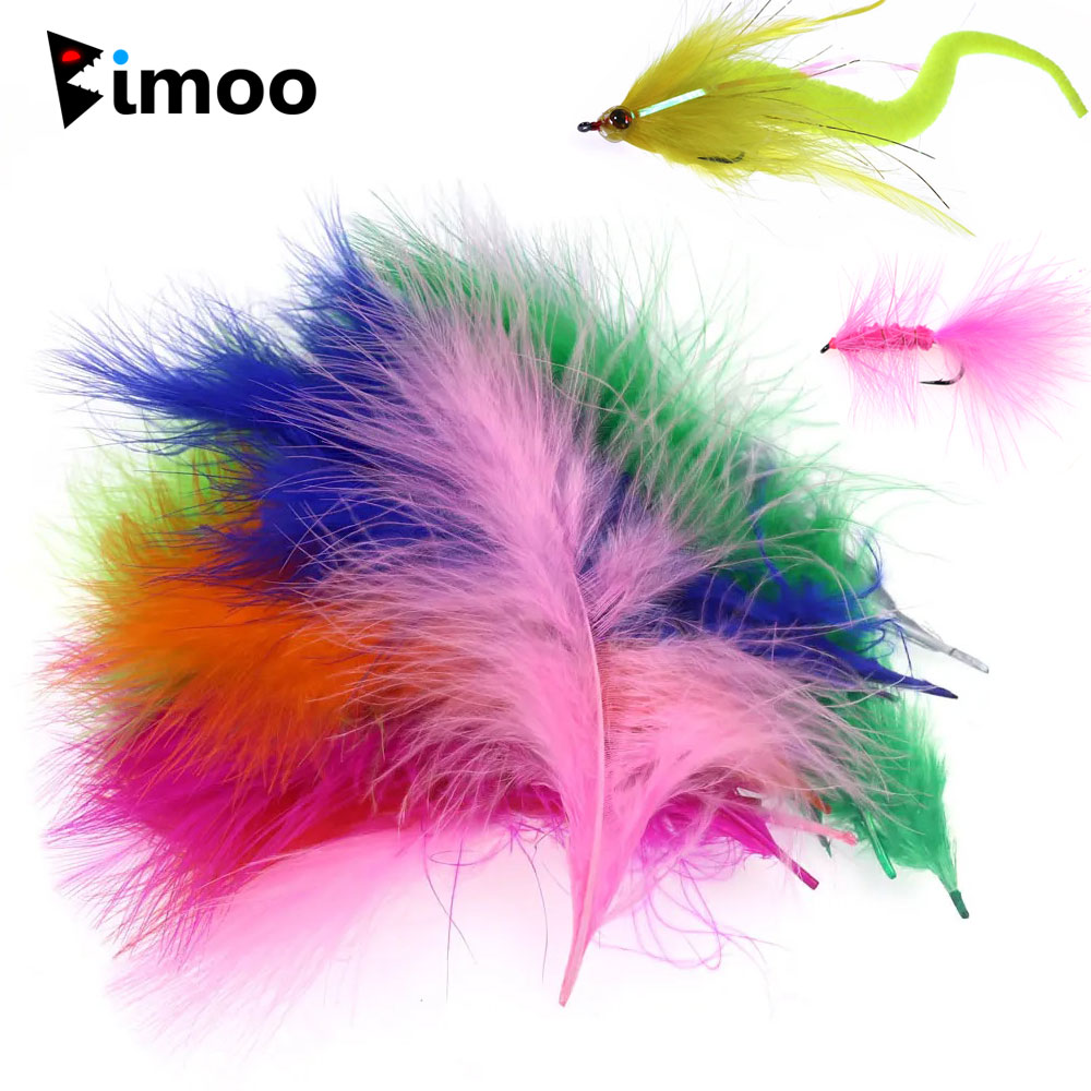 Bimoo 50pcs/Pack Colored Long  - Feather Trim Marabou avaliação e preço