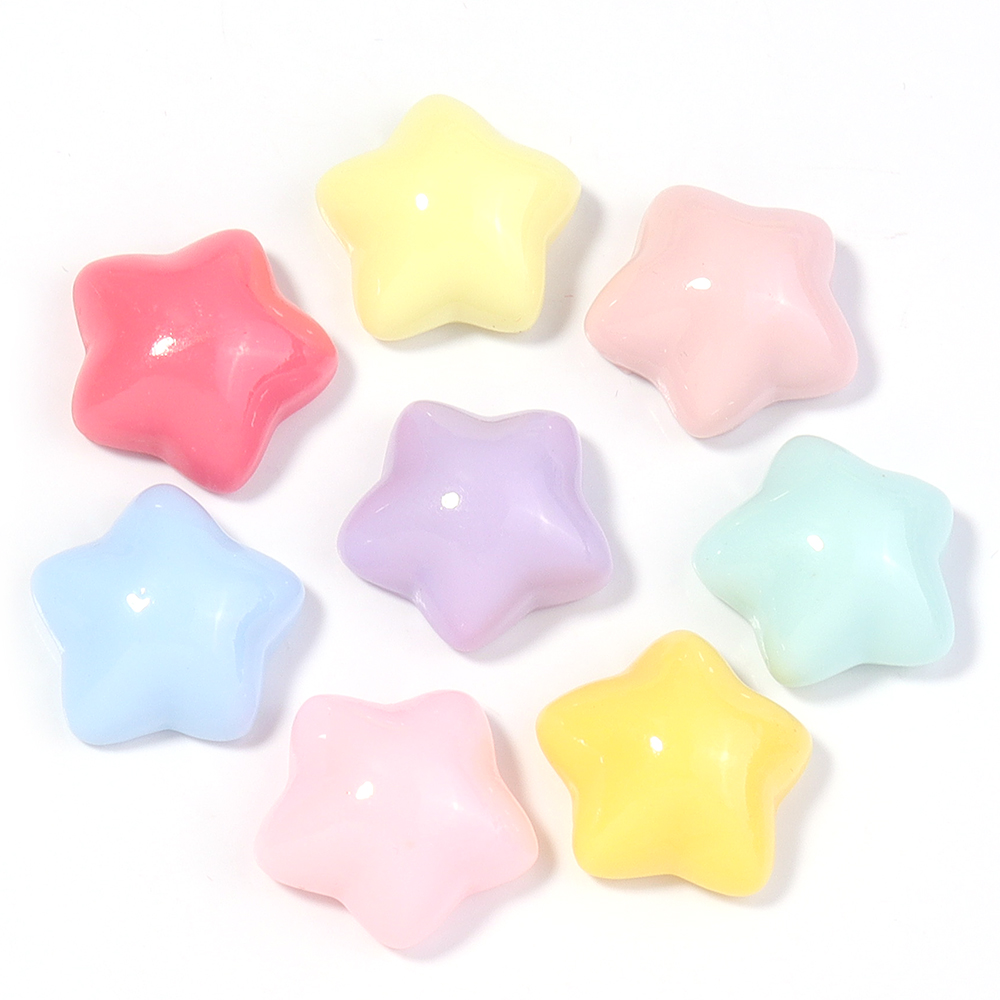 50pcs/lot 16mm Colorful Star R - Embellishment Crafts avaliação e preço