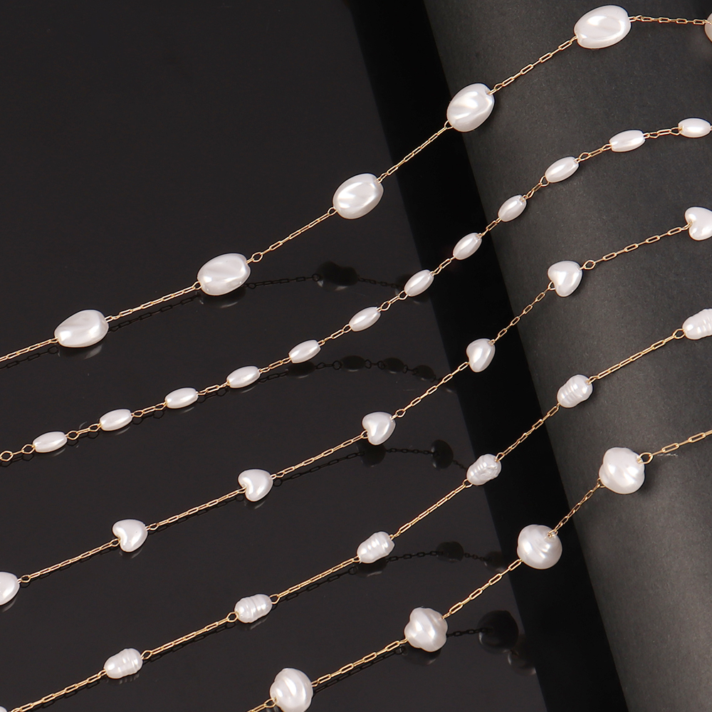 1Meters Stainless Steel Chain  - Pearl Trim Chain avaliação e preço