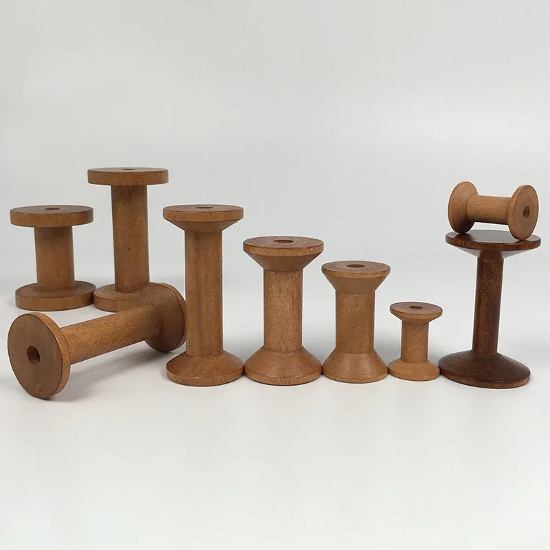 Vintage Wooden Spools DIY Reel - Organza Ribbon Spool avaliação e preço