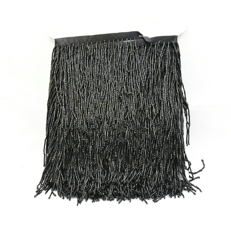 1yard 10cm wide glass Beaded F - Beaded Trim Fringe avaliação e preço