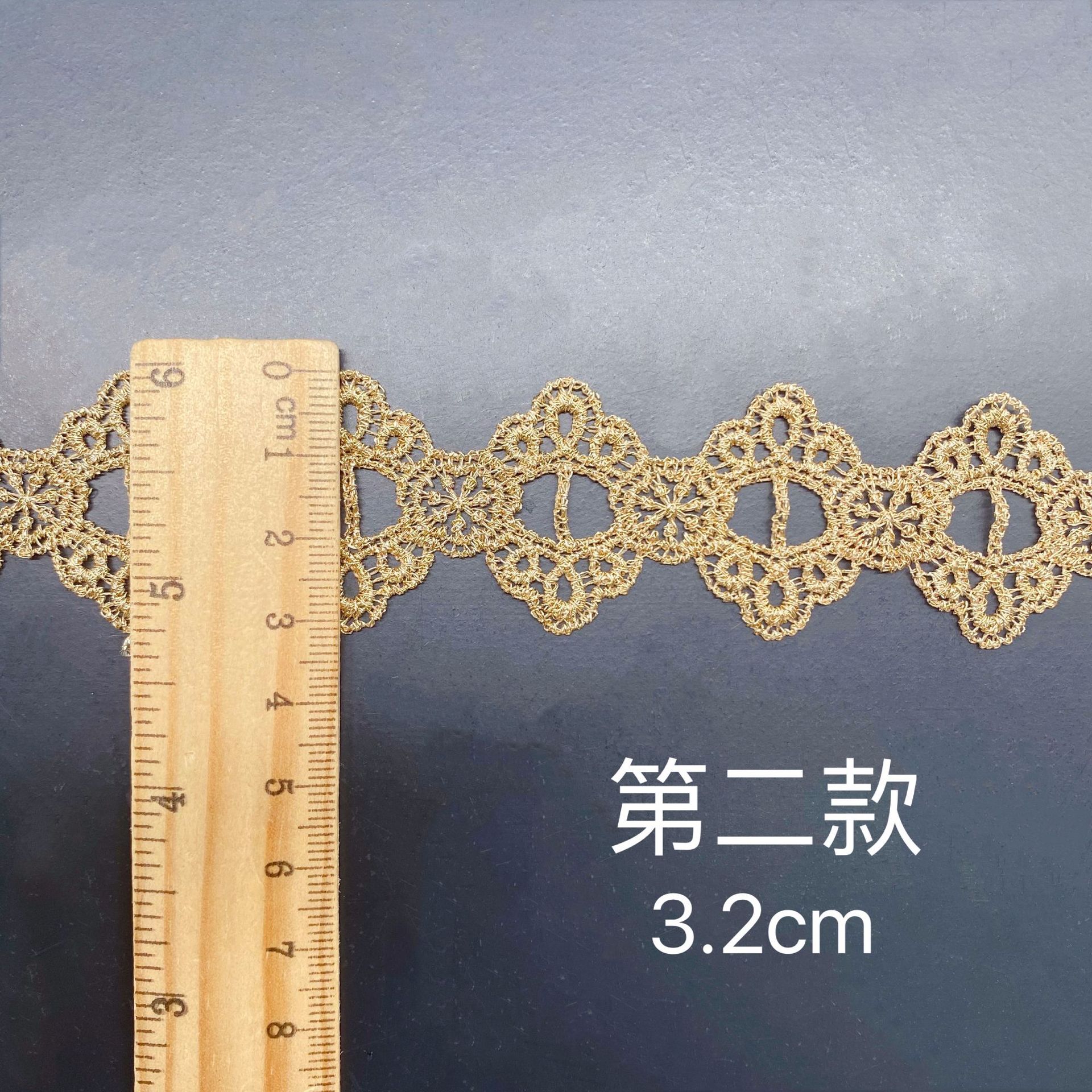 2yards Golden Embroidered Love - Lace Ribbon Trim avaliação e preço