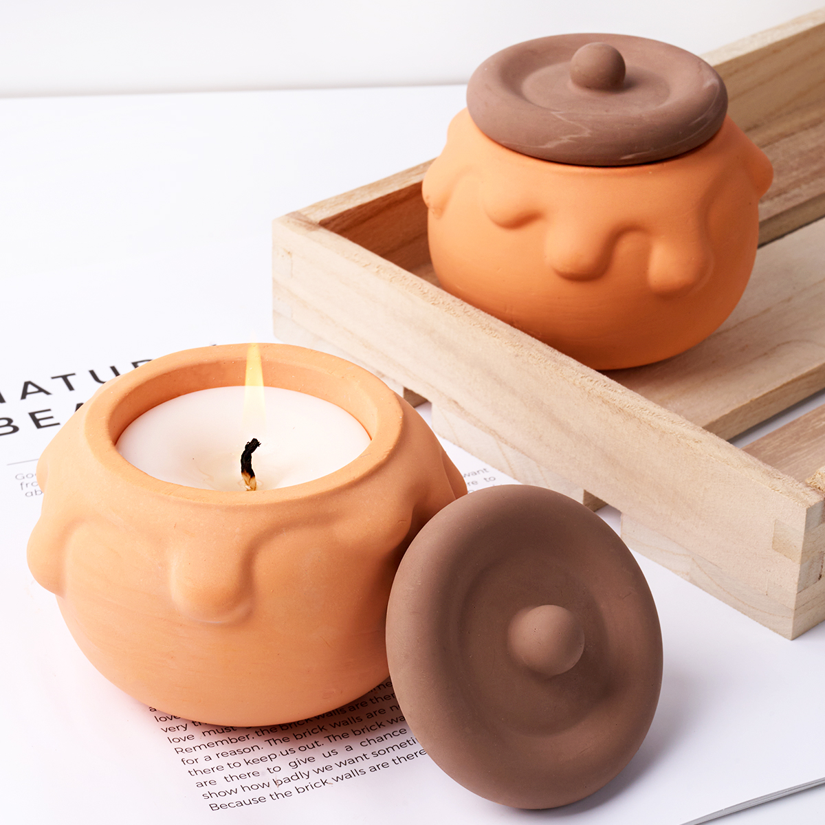 3D Honey Candle Jar Silicone M - Craft Embellishment Storage avaliação e preço