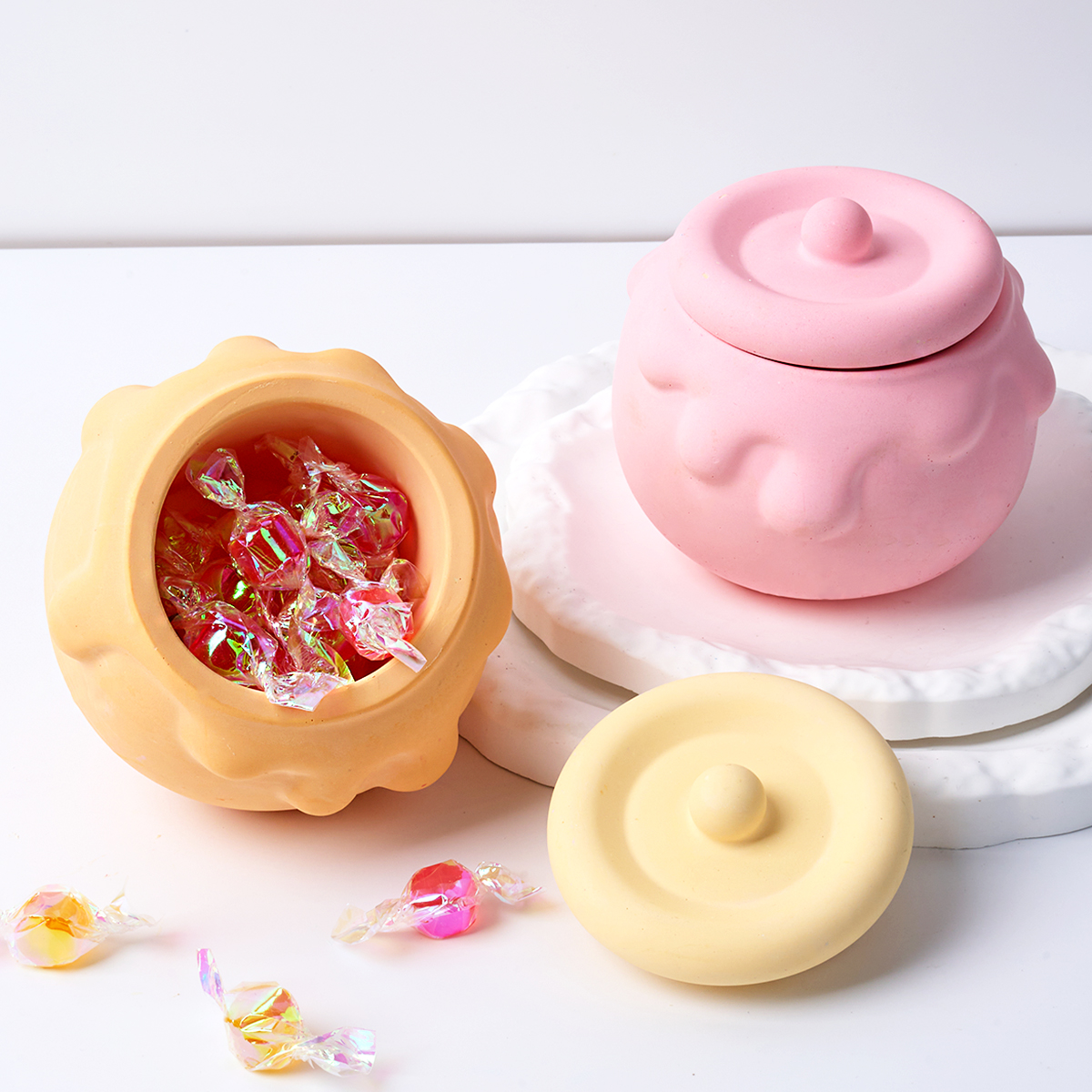 3D Honey Candle Jar Silicone M - Craft Embellishment Storage avaliação e preço