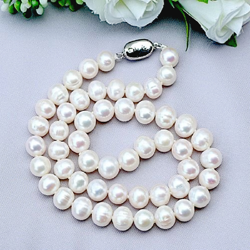 8-9mm Natural Freshwater Pearl - Pearl Trim Chain avaliação e preço